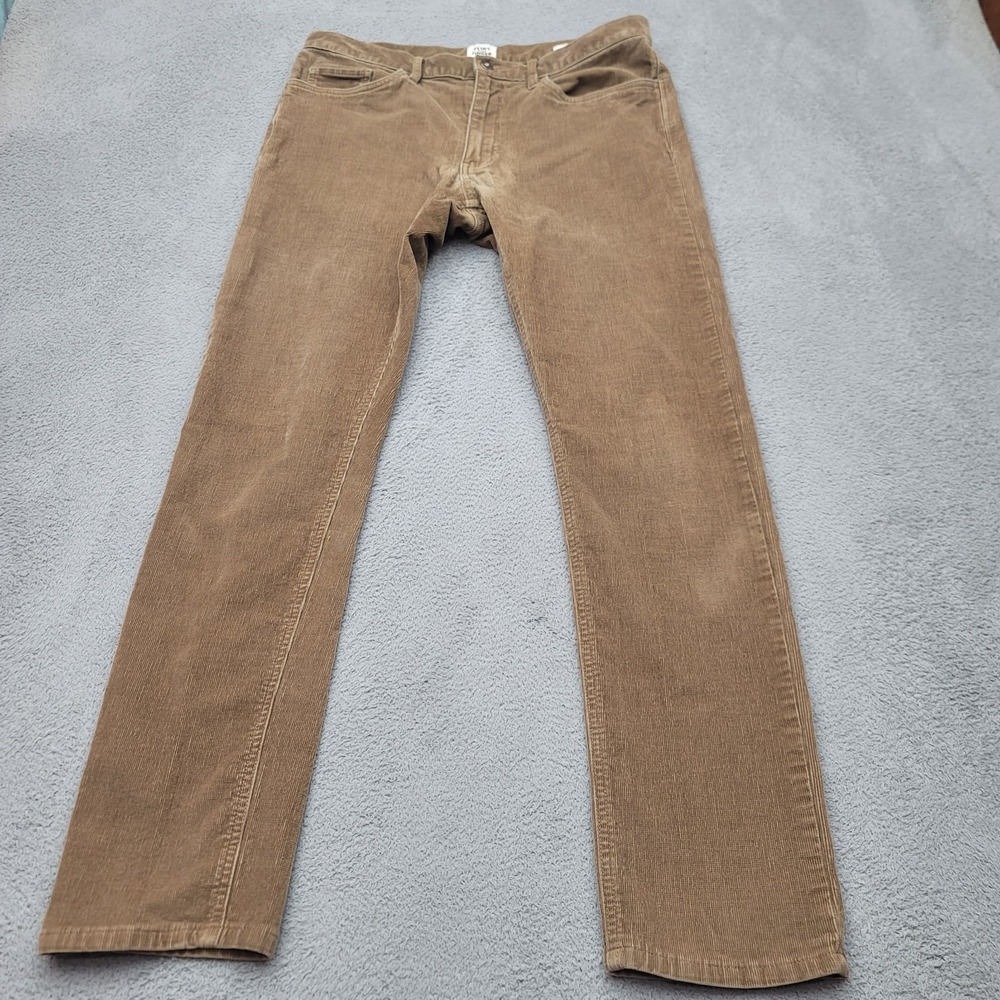 Flint and Tinder 365 Corduroy Pants Mens 33x30 Brown Slim Fit Stretch Chino
